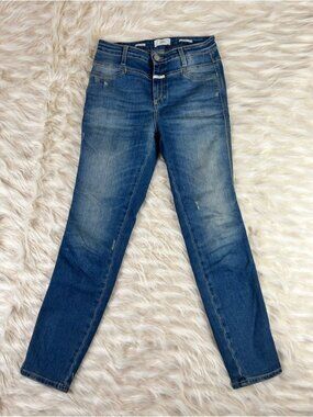 Closed Jeans Women's 27x27 High Rise Skinny Medium Wash
